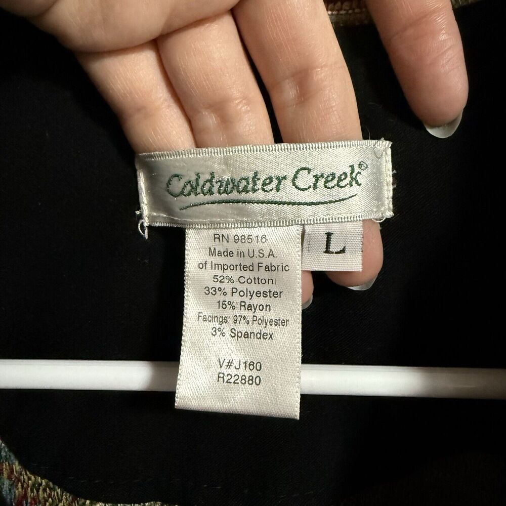 Coldwater Creek Textured Thread Button Jacket Mul… - image 5